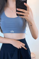 Gri Crop Sporcu Büstiyer