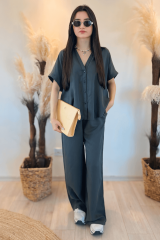 Kısa Kollu Gömlekli İkili Takım