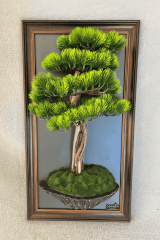 3D Bonsai Duvar Dekoru