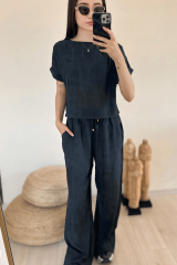 Pantolon Bluz İkili Takım